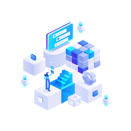 Blockchain Ecosystem  Illustration