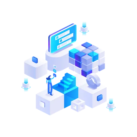 Blockchain Ecosystem  Illustration