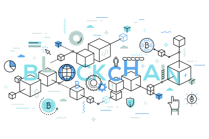 Blockchain  Illustration