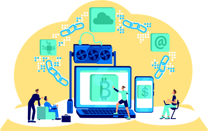 Blockchain  Illustration