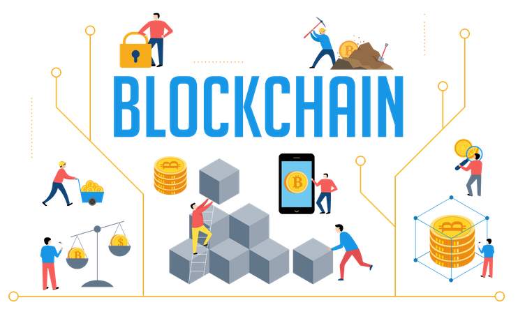 Blockchain  Illustration