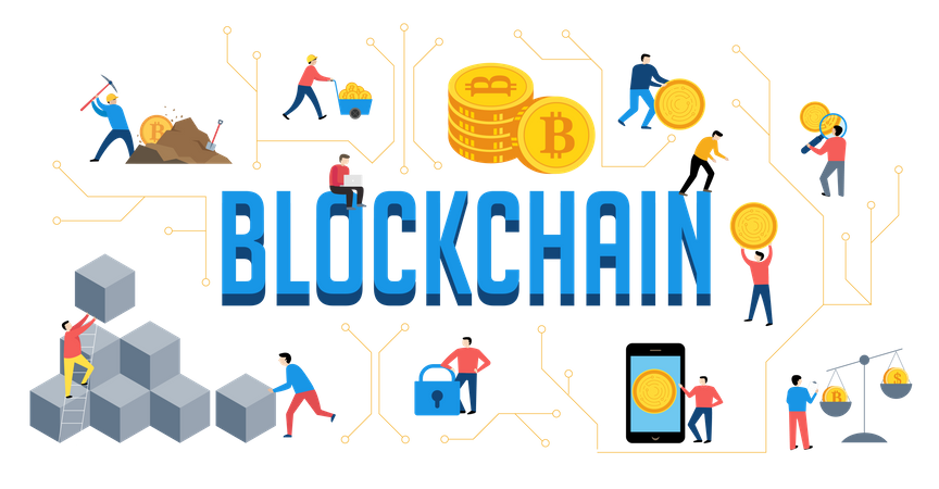 Blockchain  Illustration