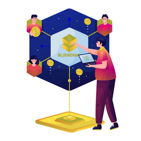 Blockchain  Illustration