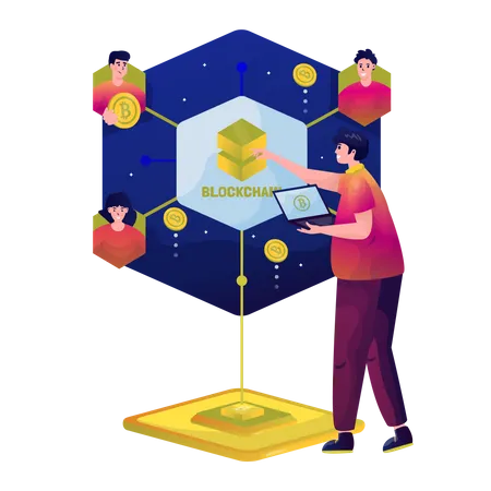 Blockchain  Illustration