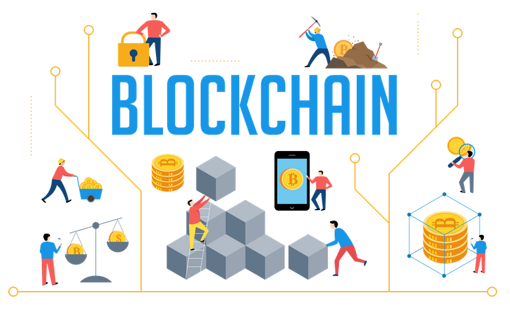 Blockchain  Illustration