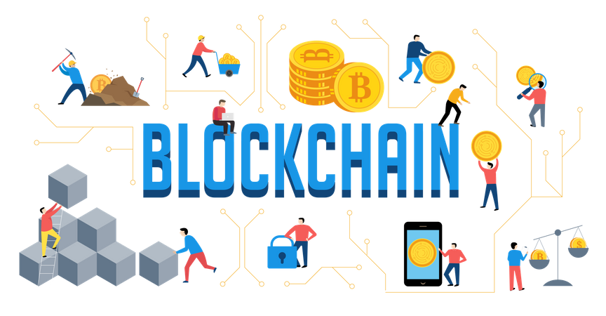Blockchain  Illustration