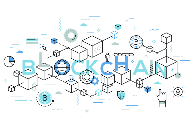 Blockchain  Illustration
