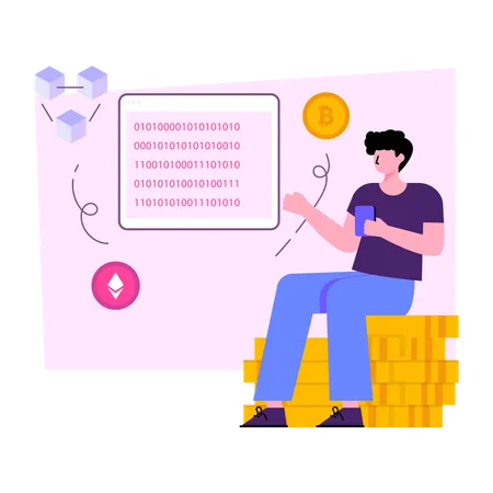 Blockchain Presentation  Illustration