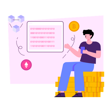 Blockchain Presentation  Illustration