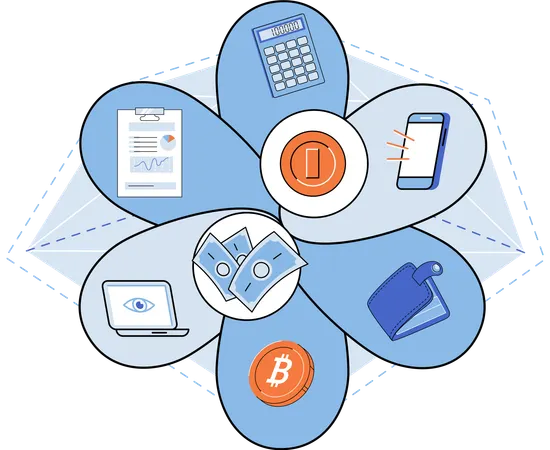 Blockchain revolution  Illustration