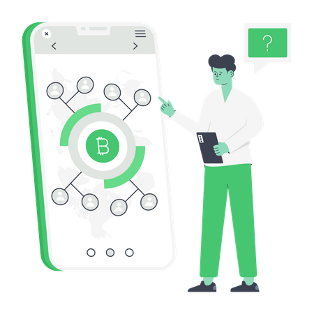 Blockchain-Technologie  Illustration