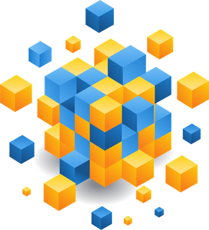 Blockchain technology  Illustration