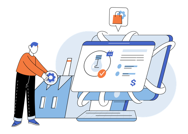 Blockchain weaves secure tapestry safeguarding secrets smart industry  Illustration