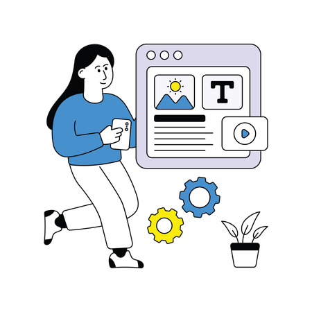 Blog Management  Illustration