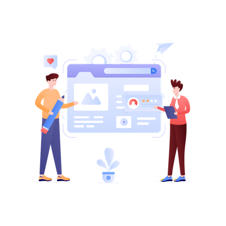Blog Management Illustration