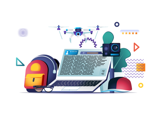 Blogando  Ilustração