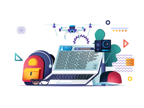 Bloggen  Illustration