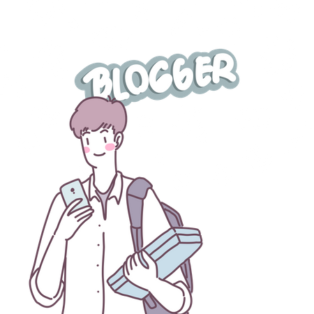 Blogger  Illustration