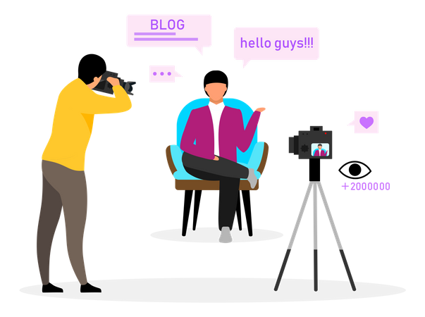 Blogger  Illustration