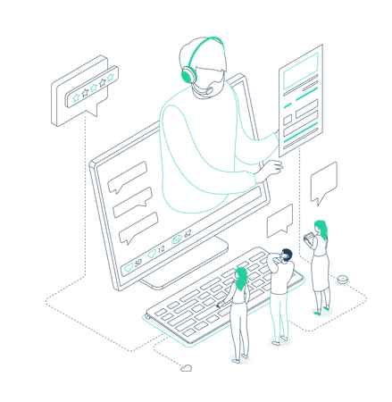 Blogging  Illustration