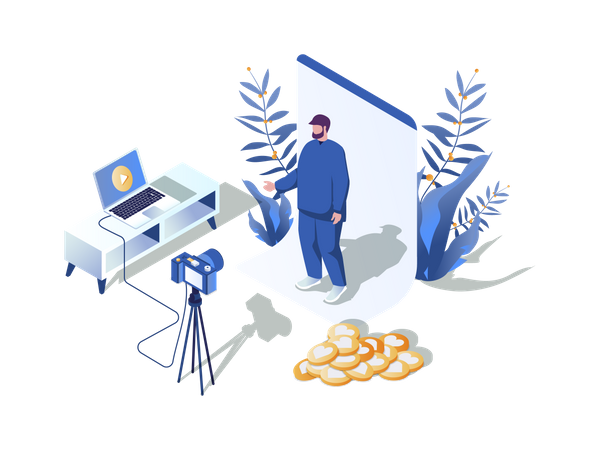 Blogging  Illustration