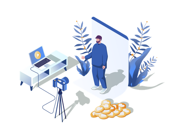 Blogging  Illustration