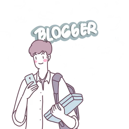 Blogueiro  Ilustração