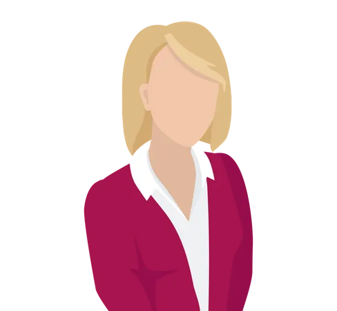 Business Woman Blonde Illustration