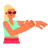 blonde woman illustrations free