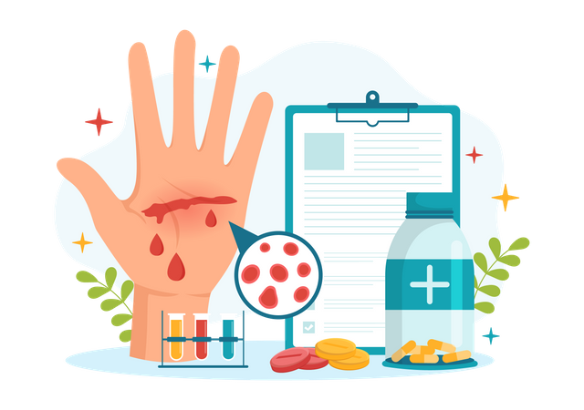 Blood Disorders In Healthcare  Illustration