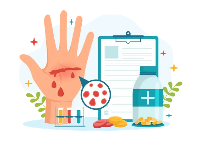 Blood Disorders In Healthcare  Illustration