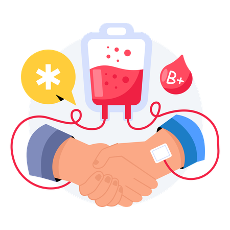 Blood Donation  Illustration