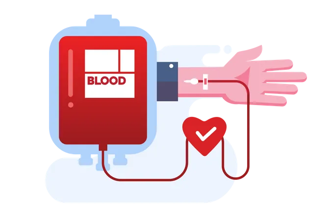 Blood donation  イラスト