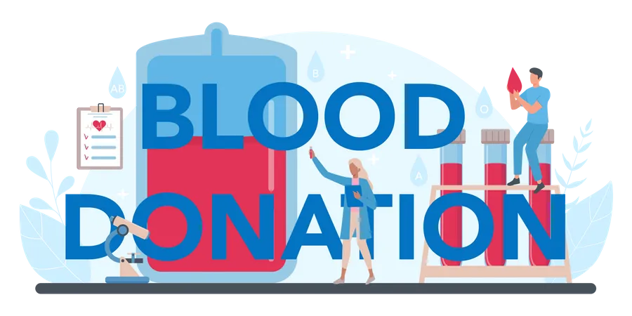 Blood Donation Illustration
