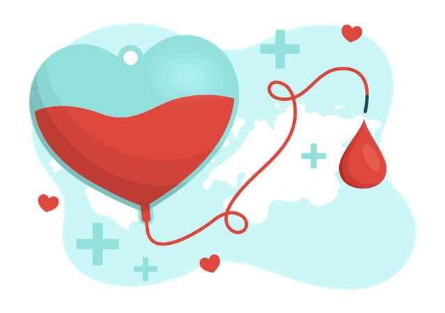 Blood Donation  Illustration