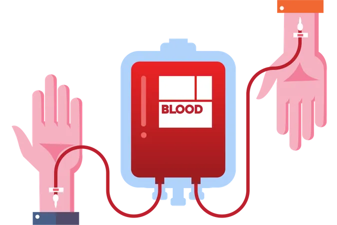 Blood donation day  イラスト