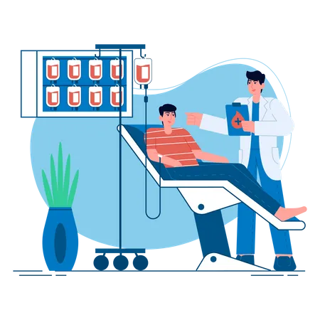 Blood Donation  Illustration