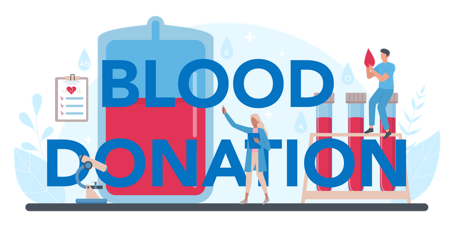 Blood Donation  Illustration