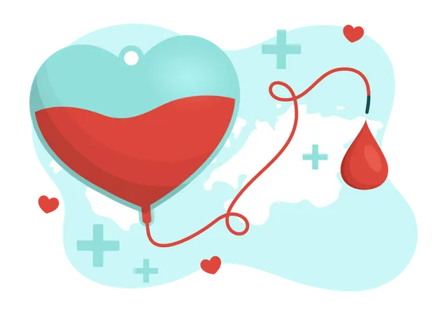 Blood Donation  Illustration