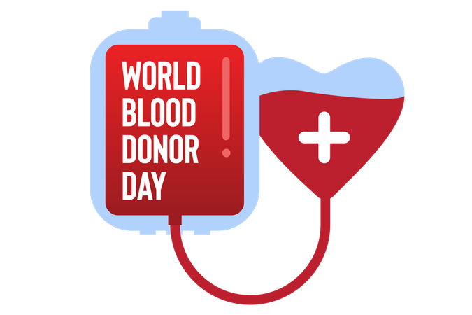 Blood donor day  Illustration