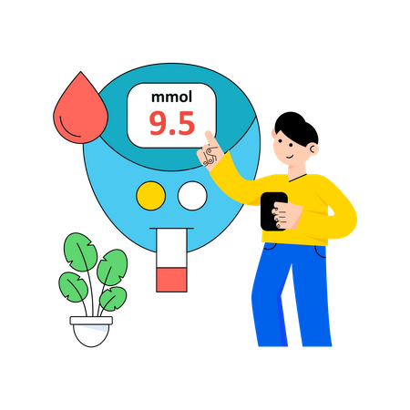 Blood Glucose Meter  Illustration