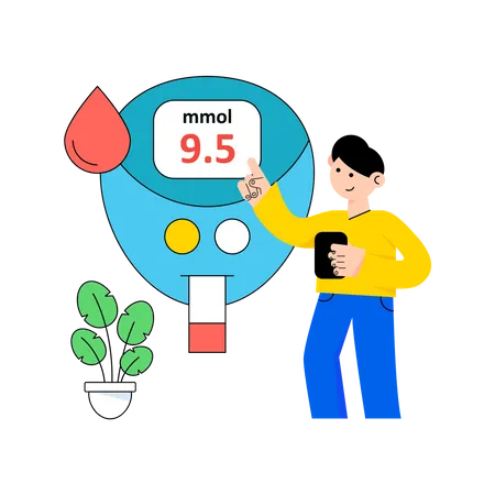 Blood Glucose Meter  Illustration