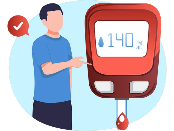 Blood Glucose Meter  Illustration