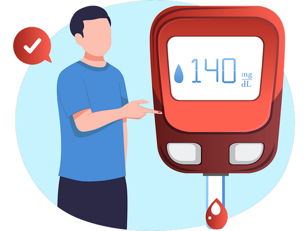 Blood Glucose Meter  Illustration