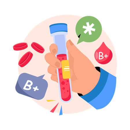 Blood Group  Illustration
