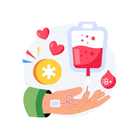 Blood Group  Illustration