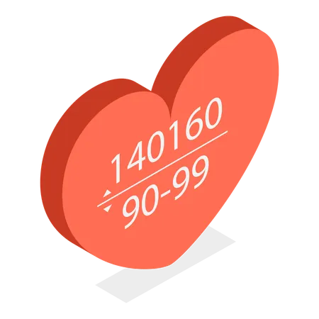 Blood Pressure Chart  Illustration