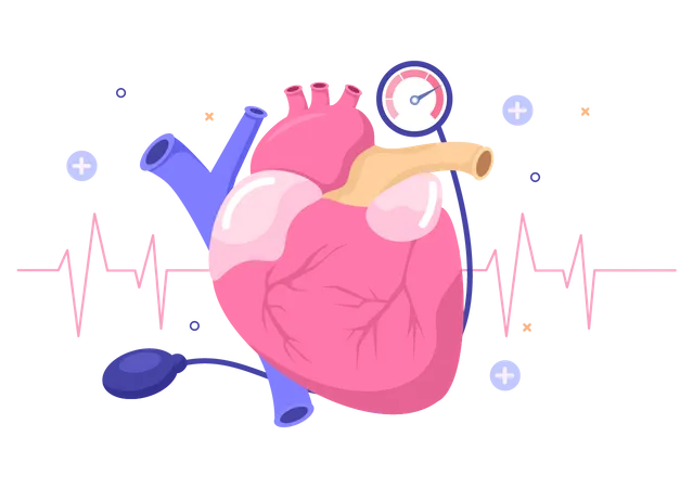 Blood Pressure Checkup  Illustration