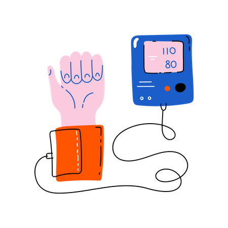 Blood pressure gauges Illustration