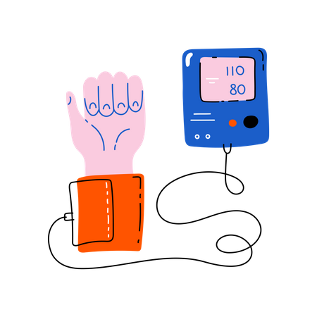 Blood pressure gauges  Illustration